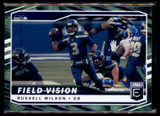 2021 Donruss Elite Football Field Vision Russell Wilson Seahawks FV3
