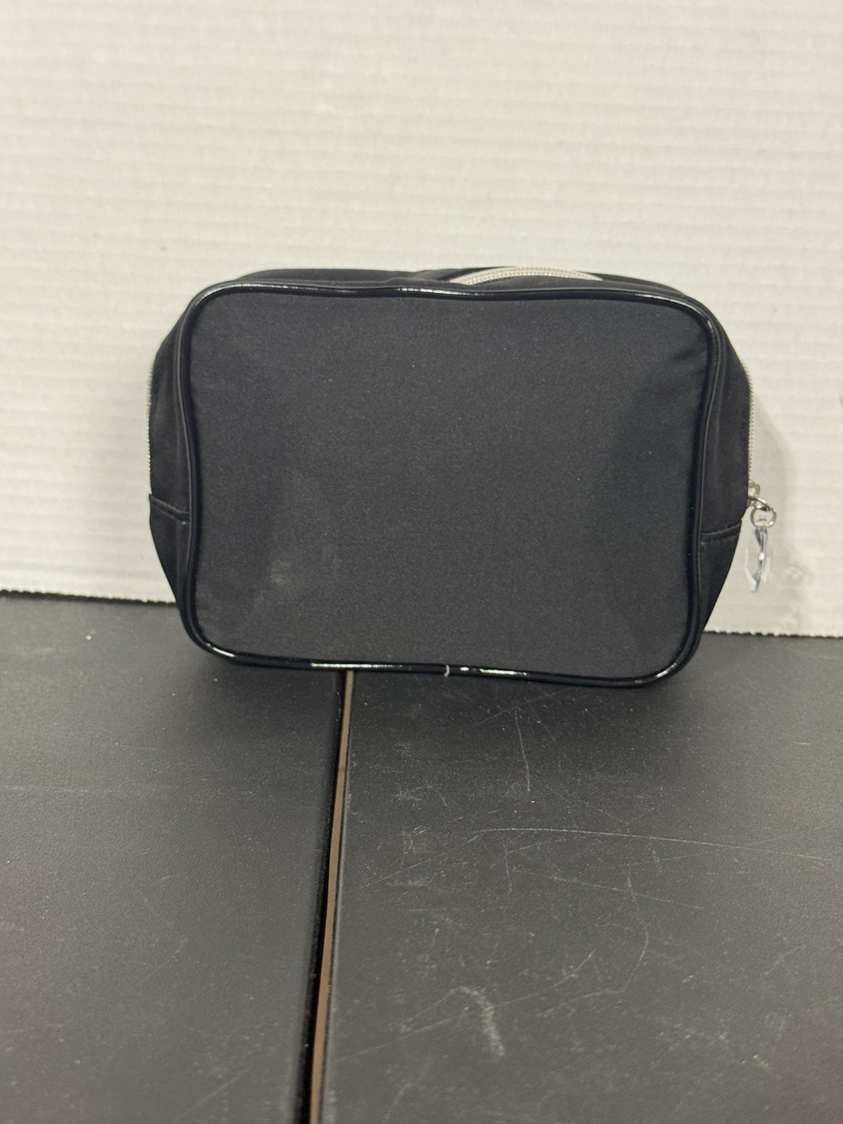 Lancome Cosmetic Bag Makeup Bag Travel Bag Black Gemstone Print Zipper Pouch