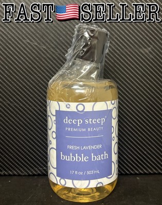 Deep Steep Bubble Bath Fresh Lavender 17oz (503ml)