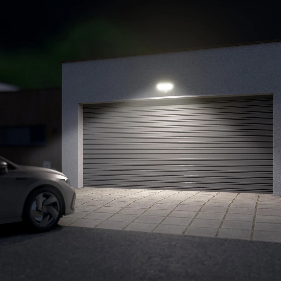 ETHIR Außenwandleuchte mit Bewegungsmelder IP54 neutralweiß LED 230V Außenlampe - Bild 4 von 4