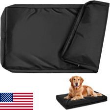 Heavy Duty Waterproof Dog Bed Cover Replacement Washable Zipper Indoor Outdoor