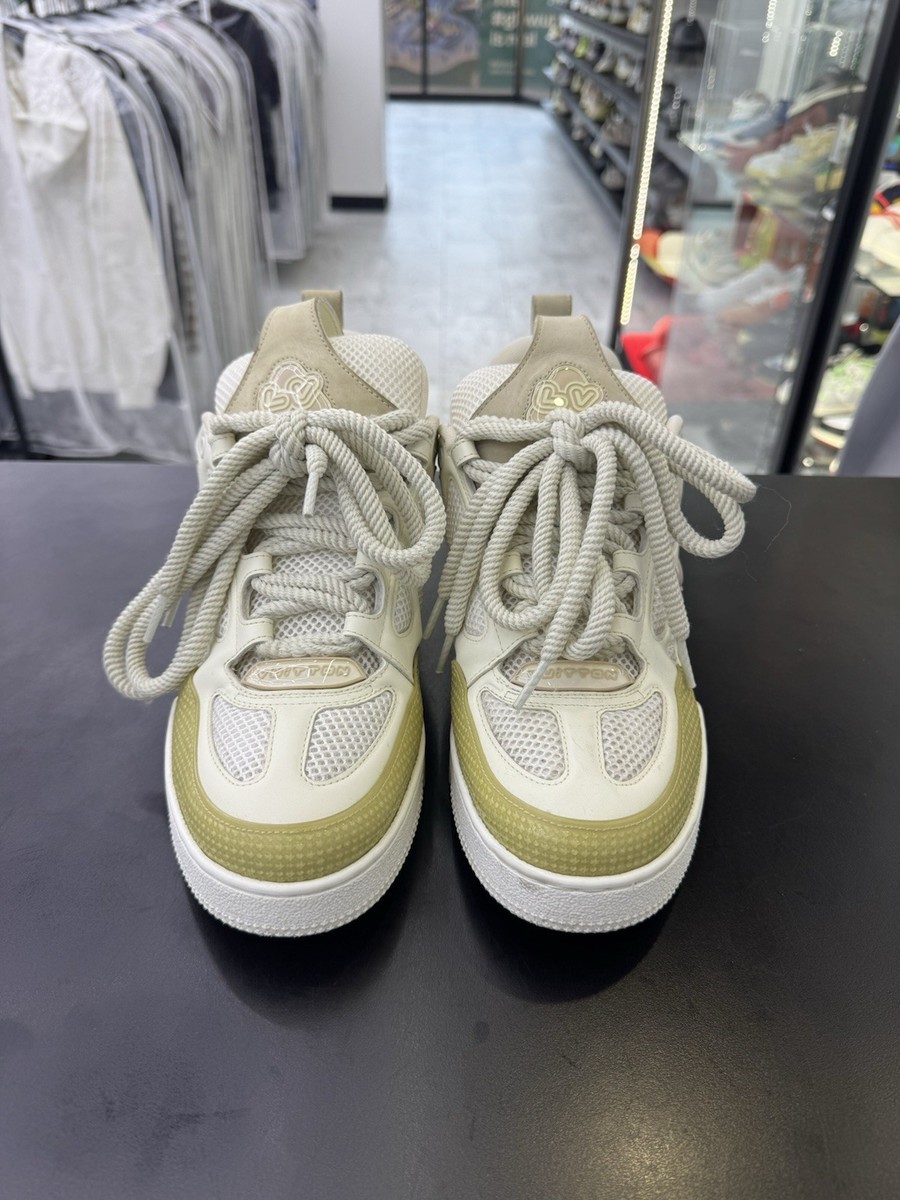 Louis Vuitton Skate Sneaker Beige Size 8.5UK Used | eBay