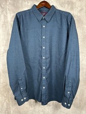Untuckit Shirt Mens 3XL Long Sleeve Blue Veneto Button Up