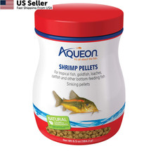 Aqueon Shrimp Pellets Sinking Food Bottom Fish Catfish 6.5oz FROM USA