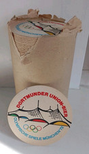 Bierdeckel Dortmunder Union-Bier Olympische Spiele 1972 München in Originalverpa