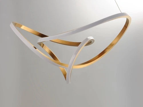 ET2 Perpetual 32" Wide Brushed Champagne LED Pendant Light - Picture 4 of 6