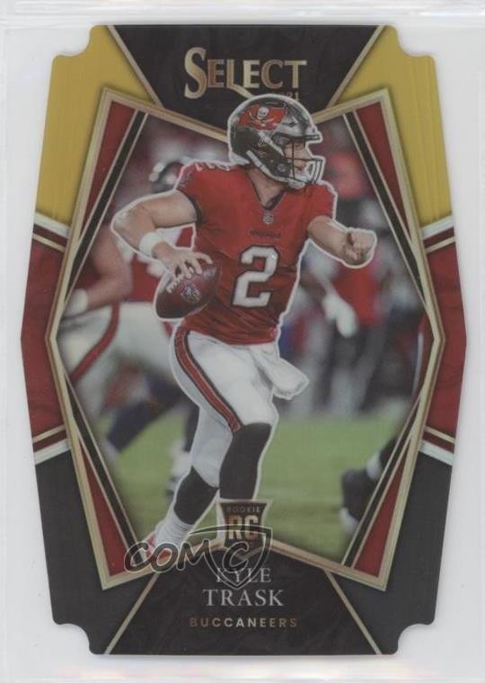 2021 Panini Select Premier Level Black & Gold Prizm Die-Cut Kyle Trask #163 0xx