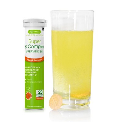 Igennus Super B-Complex Methylated Liquid 20 Count (Pack of 1), Orange
