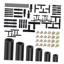 6PCS 5Ft Silicone Vacuum Hose Automotive,Vacuum Lines Automotive Kit Black