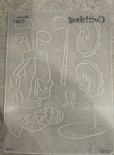 Disney Mickey Mouse Golfing Cuttlebug Provo Craft Embossing Folder