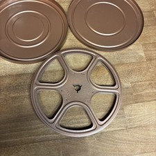 SUPER 8 Metal Movie Reel 7 Inch Canister Copper Colored Metal Empty Movies Film