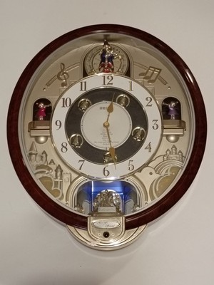 Seiko Melodies in Motion Clock Swarovski Crystals Qxm134brh - 8