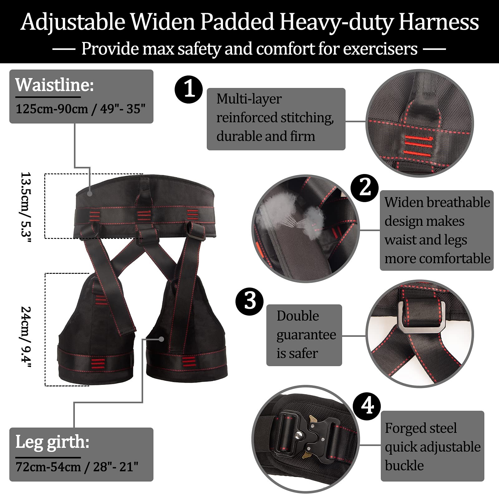 Natural Latex Resistance Bands Set - 3-Level for Suspension Trainer for Home ...