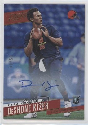 2017 Prestige Xtra Points Gold Signatures 6/50 Deshone Kizer Rookie Auto RC 0x1