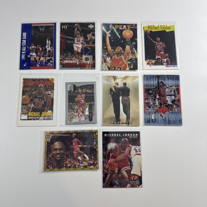 Michael Jordan Lot (10) Basketball Cards Skybox Topps Hoops Upper Deck Insert