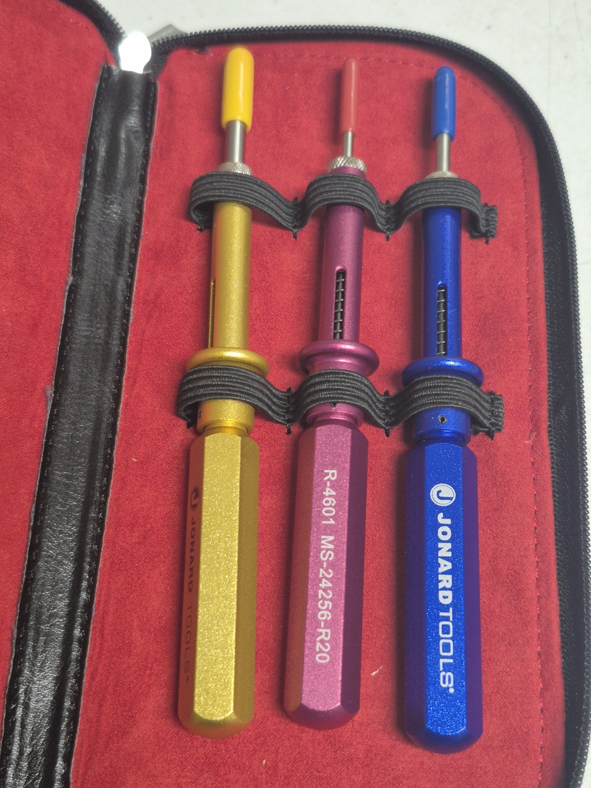 Jonard Tools KR-260 3 Piece Extraction Tool Kit with Leather Case Used Excellent