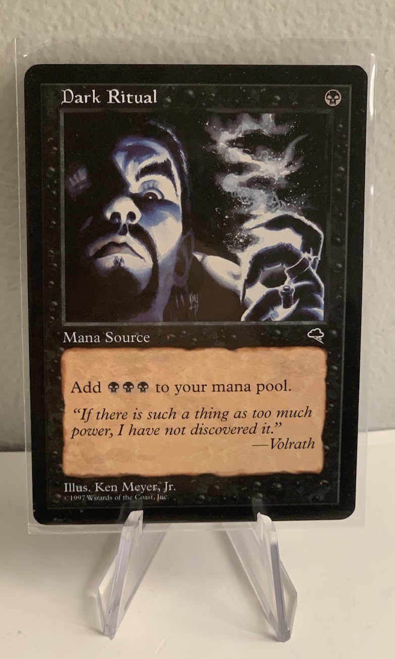 1997 Magic The Gathering Dark Ritual Tempest Mtg