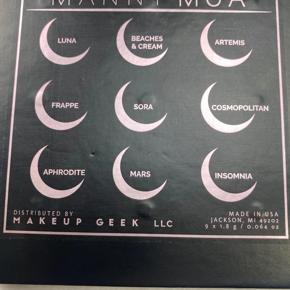 Makeup Geek Manny MUA Eyeshadow Palette “Limited edition” 9 Colors - Image 4 of 4