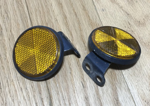 82 Honda XL125S XL185S OEM Reflector Set w/ Mounts