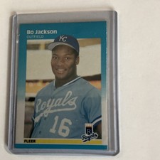 Fleer 1987 Bo Jackson #369 Kansas City Royals Major League Baseball