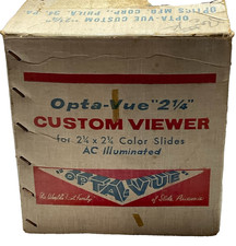 Opta Vue 2 1 4 Custom Slide Viewer Model 401 with Box and Paperwork