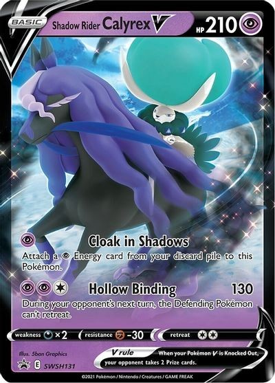 Shadow Rider Calyrex V SWSH131 Promo Pokemon Card NM