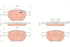 Bremsbelagsatz Vorne für Ford Fiesta JV IV JA JB V JH JD Focus I DAW DBW 95-04