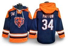 Walter Payton #34 Chicago Bears Thermal Fleece Hockey-Style Hoodie — M–2XL