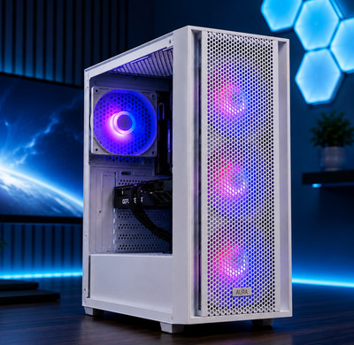 White Gaming PC intel i7-4770 32GB Ram Nvidia GTX 1660 Super 1TB + SSD WIFI W11