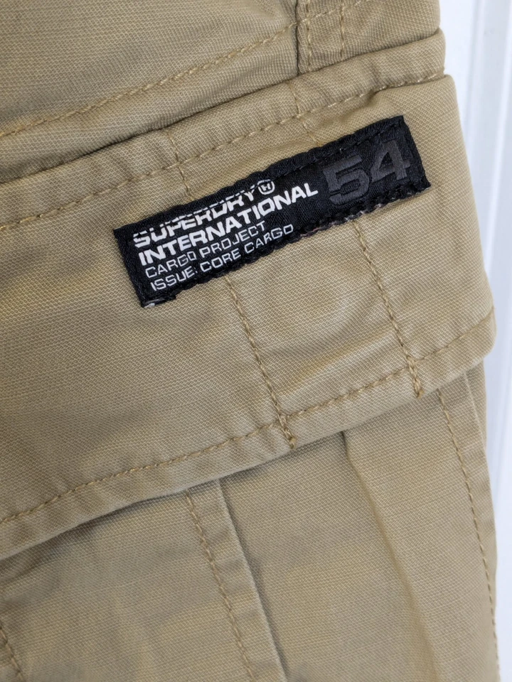 Superdry, Women's, Core Cargo Shorts, Beige, Size 32x11 - Image 3 of 4