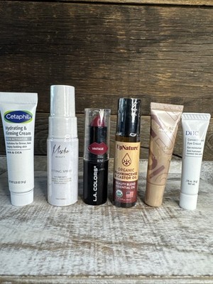 Cosmetic Skincare Sample Lot 6pc Mixed Brands: Ulta, Mischo, DHC, UpNature, etc