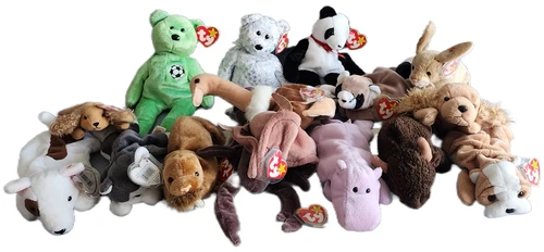 Vintage TY Beanie Babies Lot of 16 Assorted