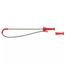K-3 Ultra Flexible Toilet Auger with Unclogging 3 Ft. Snake and Integrated Bulb