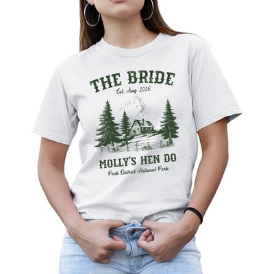 Glamping-Thema Junggesellinnenabschied T-Shirts Blockhaus Crew Hen Do Tops