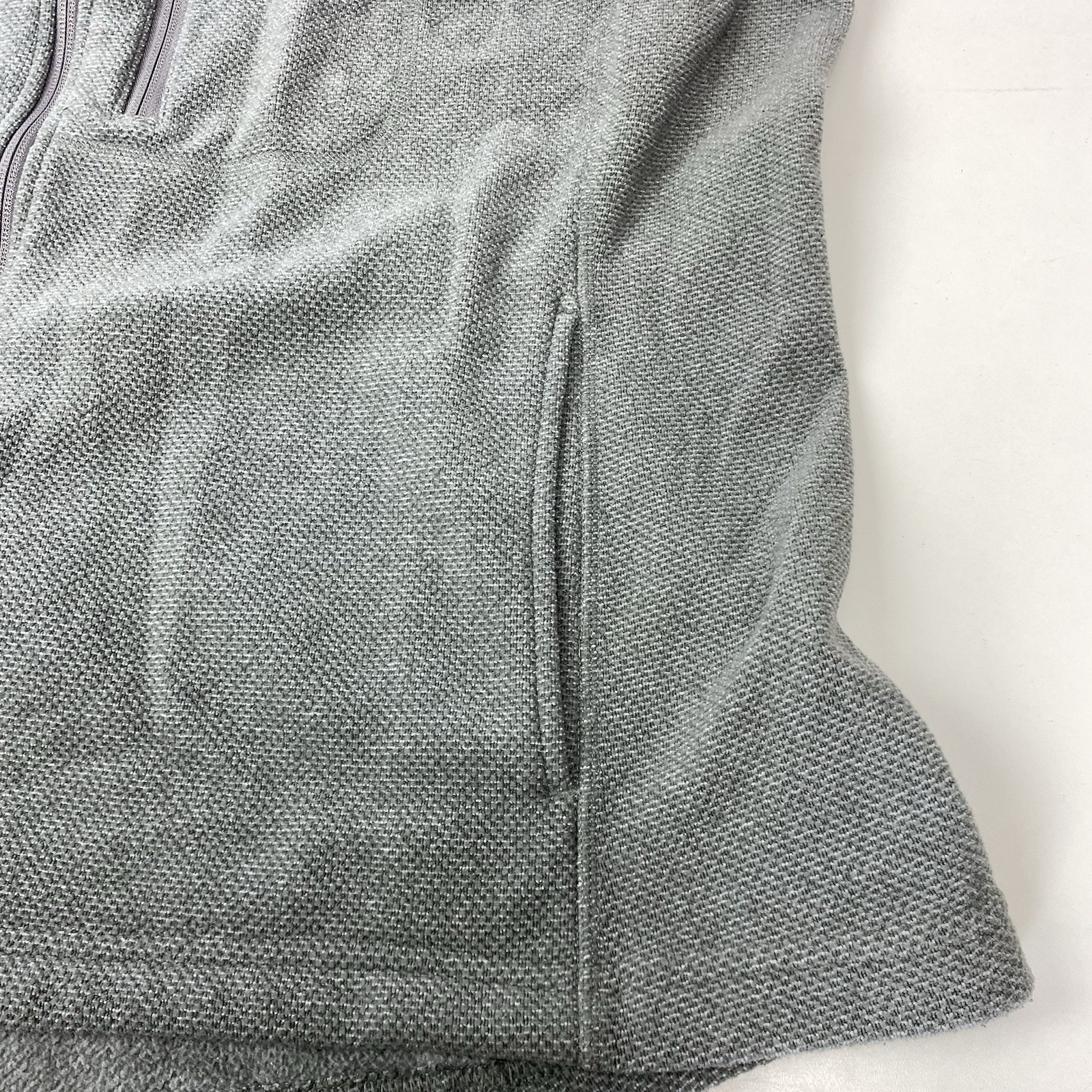 Duluth Womans 1X Solid Gray Full Zip Pockets Mock… - image 5