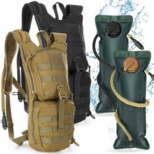 Liliful 2 Set Tactical Hydration Backpack with 3l TPU Water Bladder Tactical ...