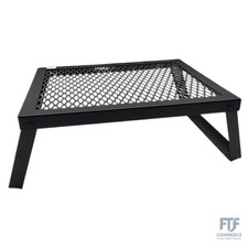 Amazon Basics Robuster, Mittelgroß klappbarer Camping Grill, Mittelgroß, Schwarz