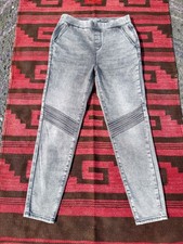 Levi Denizen Gray High Rise Jegging Pull On Pants with Pockets S Small