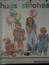 UNCIRCULATED SIMPLICITY #7643-GIRLS ROMPER or JUMPSUIT - DRESS PATTERN  ½ - 4 FF