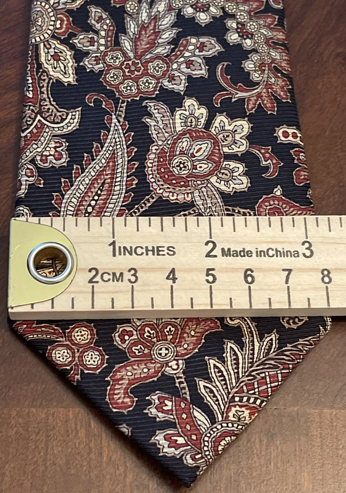Black Brown 1862 100% Silk Men’s Neck Tie Made In China - Image 4 of 4