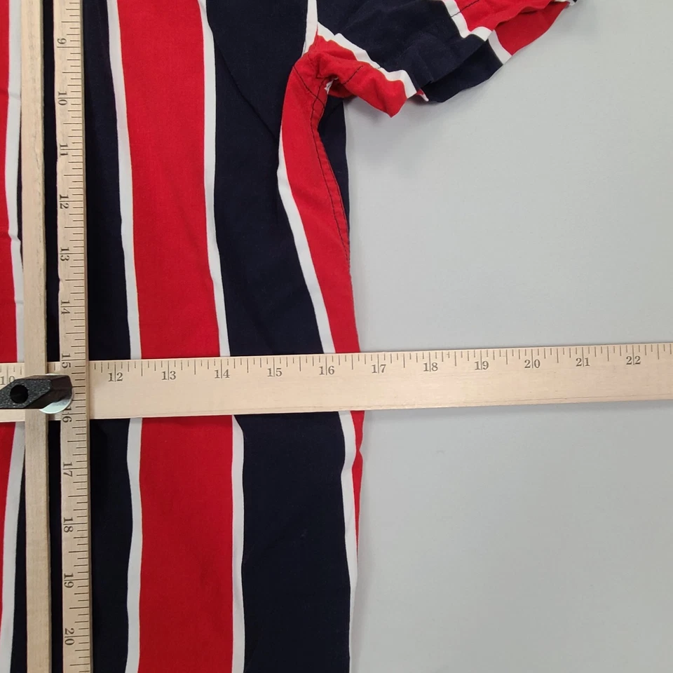 Guess Shirt Mens Small Red Blue Button Up Casual Comfort Stylish - Image 4 of 4