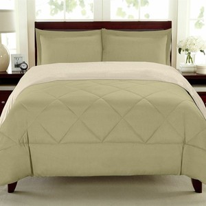 Twin Full Queen King Bed Solid Sage Green Cream Ivory 3 Pc