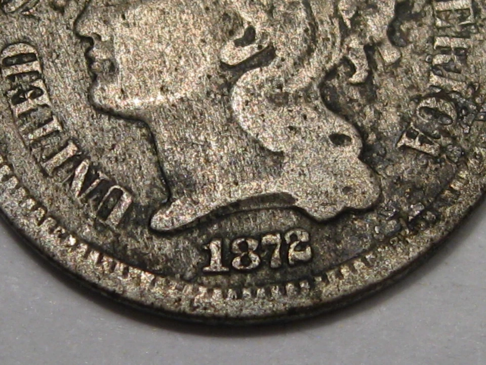 1872 3¢ Three Cent Nickel. #49 - Image 3 of 4