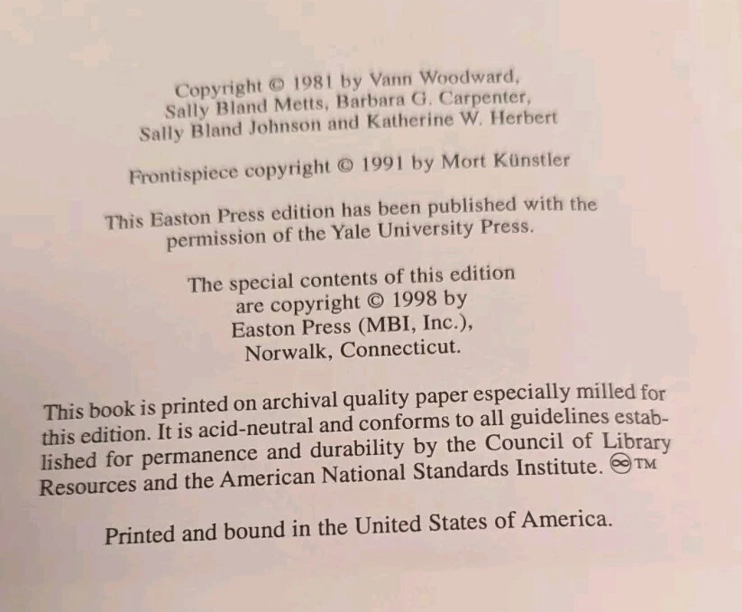 MARY CHESNUT'S CIVIL WAR, Easton Press  - Image 4 of 4