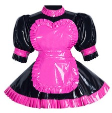 EXKLUSIVES ZOFENKLEID SCHÜRZE RÜSCHEN SISSY ZOFE  TRANSGENDER  (MSZK372)