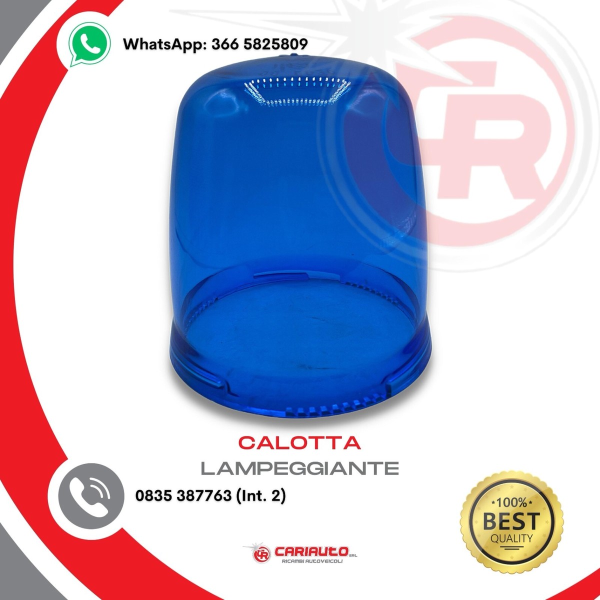 Calotta Di Ricambio Lampa 72977 Per Lampada Rotante RL9 | Accessorio Illuminazione - Foto 11