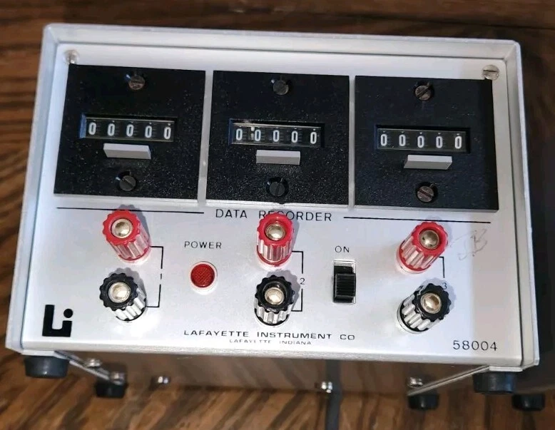 Vintage Lafayette Instrument Co. Lab Data Recorder 58004 & Auxiliary Relay 58013 - Image 2 of 4