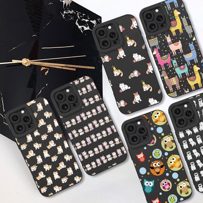 Cartoon Animal Shockproof Phone Case Cover For iPhone 14 Pro Max 15 16 & Samsung