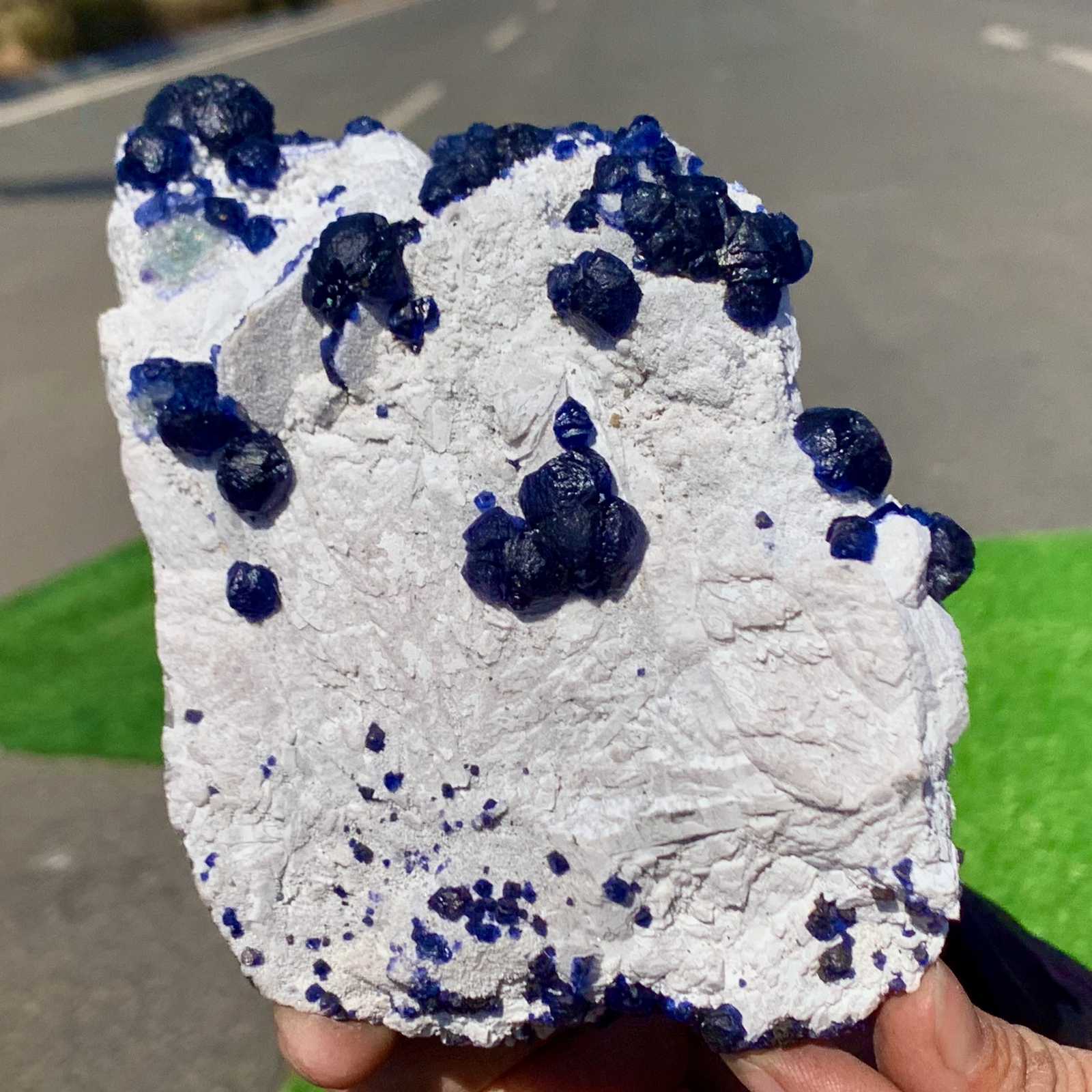 469G rare transparent blue cubic fluorite crystal specimen from China