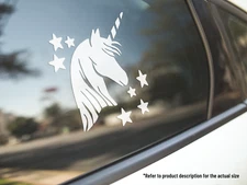 Unicorn Stars Cute Vinyl Car Truck Decal Window Laptop Sticker Vehicle Décor